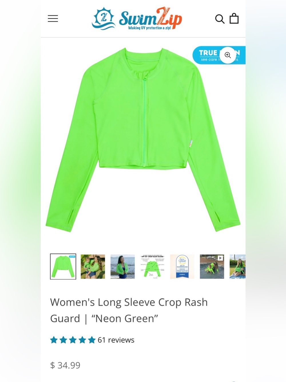 Neon Green Long Sleeve Crop Rash Guard- 2X